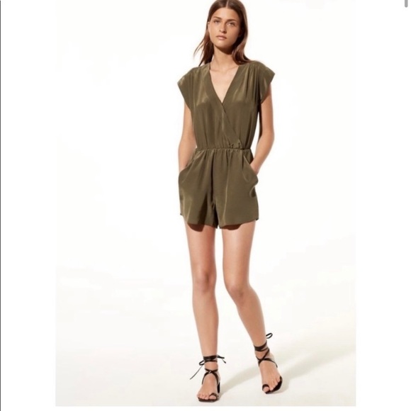 Aritzia Wilfred olive green romper - Picture 2 of 5